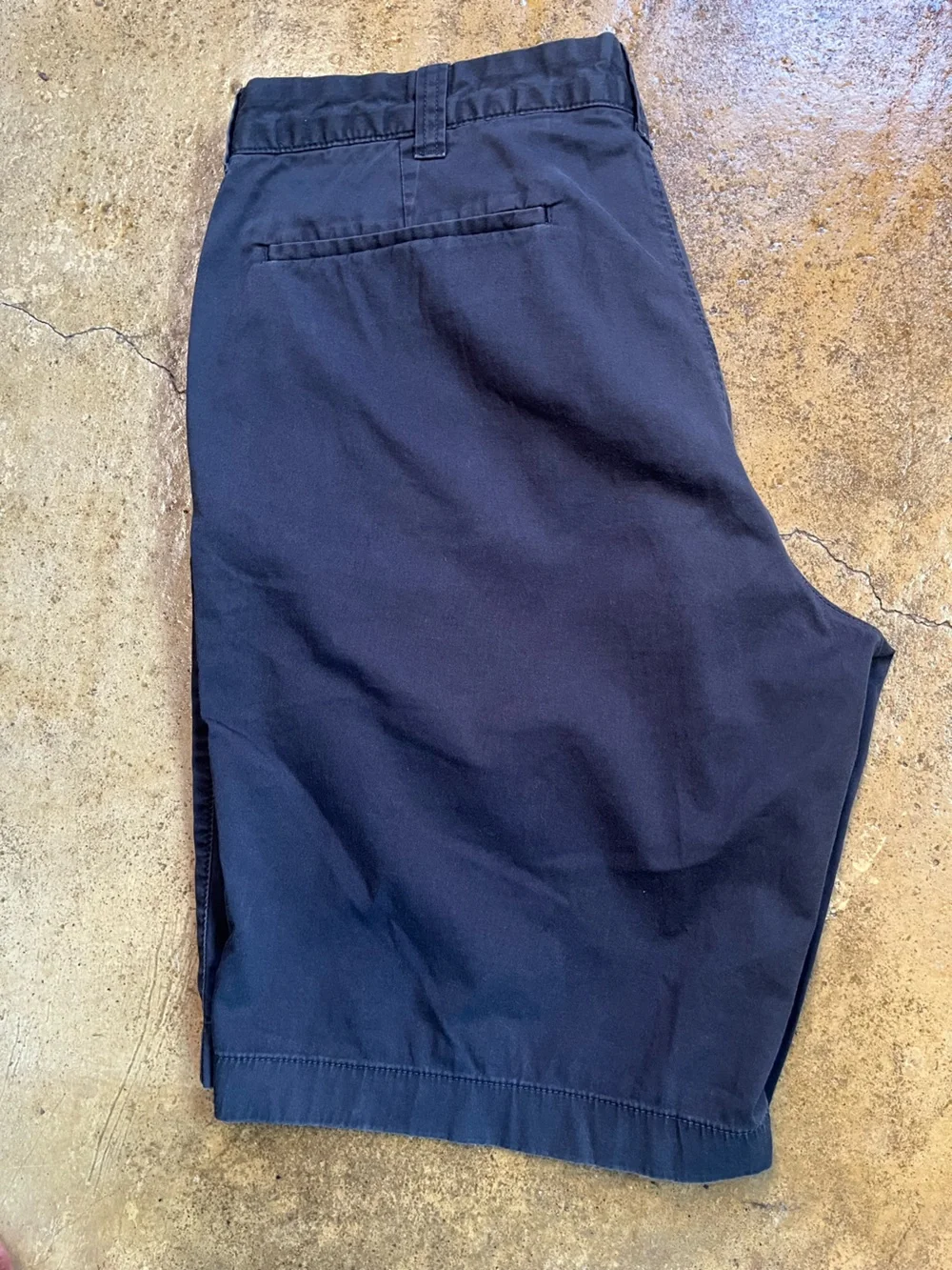Men's Navy Casual Shorts - Classic Chino Style